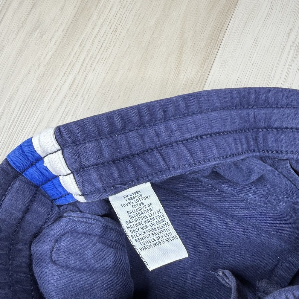 Polo Ralph Lauren Blue Striped Drawstring Cotton Athletic Sweat Pants Men Medium - Picture 7 of 14